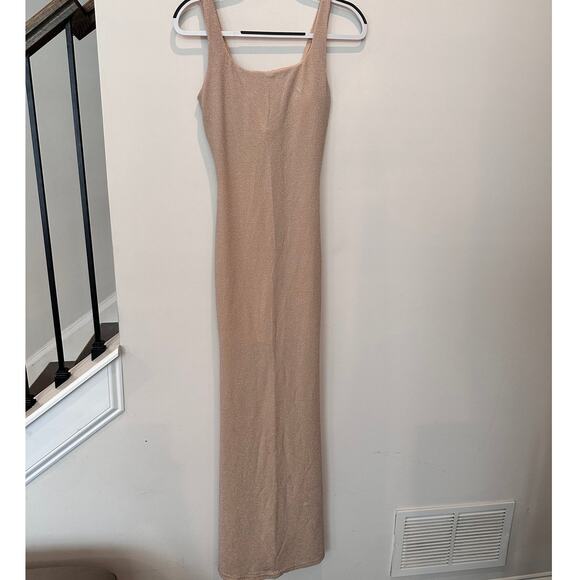 Gleaming Sleeveless Mermaid Shaping Dress - Picture 1 of 6